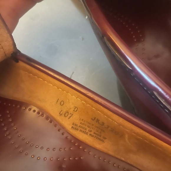 Democracy leather Brown Tassle Loafer Business Casual Shoe Men’s Size 10 -C - Picture 7 of 7